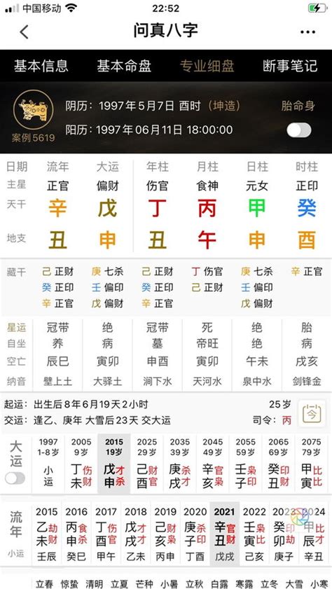 自己的八字